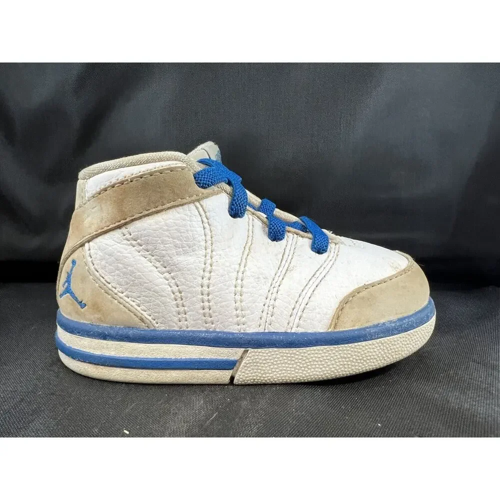 Vintage Baby Air Jordan Force 1 Shoes 5c‎ white blue